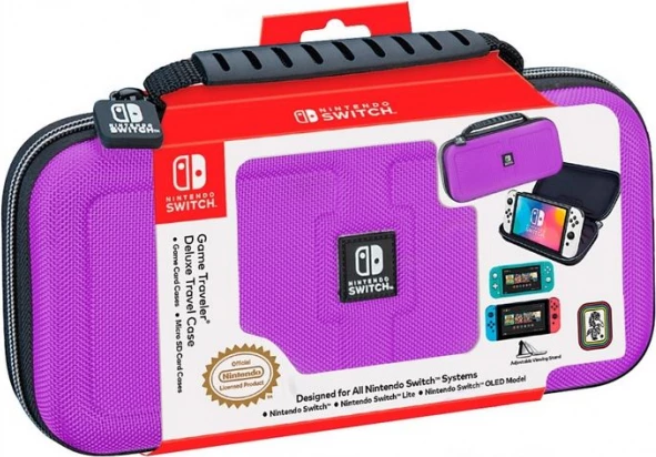 Torbicë udhëtimi Bigben Nintendo Switch Deluxe Travel Case, hard case, kompatibile me Switch/Switch OLED/Switch Lite, vjollcë