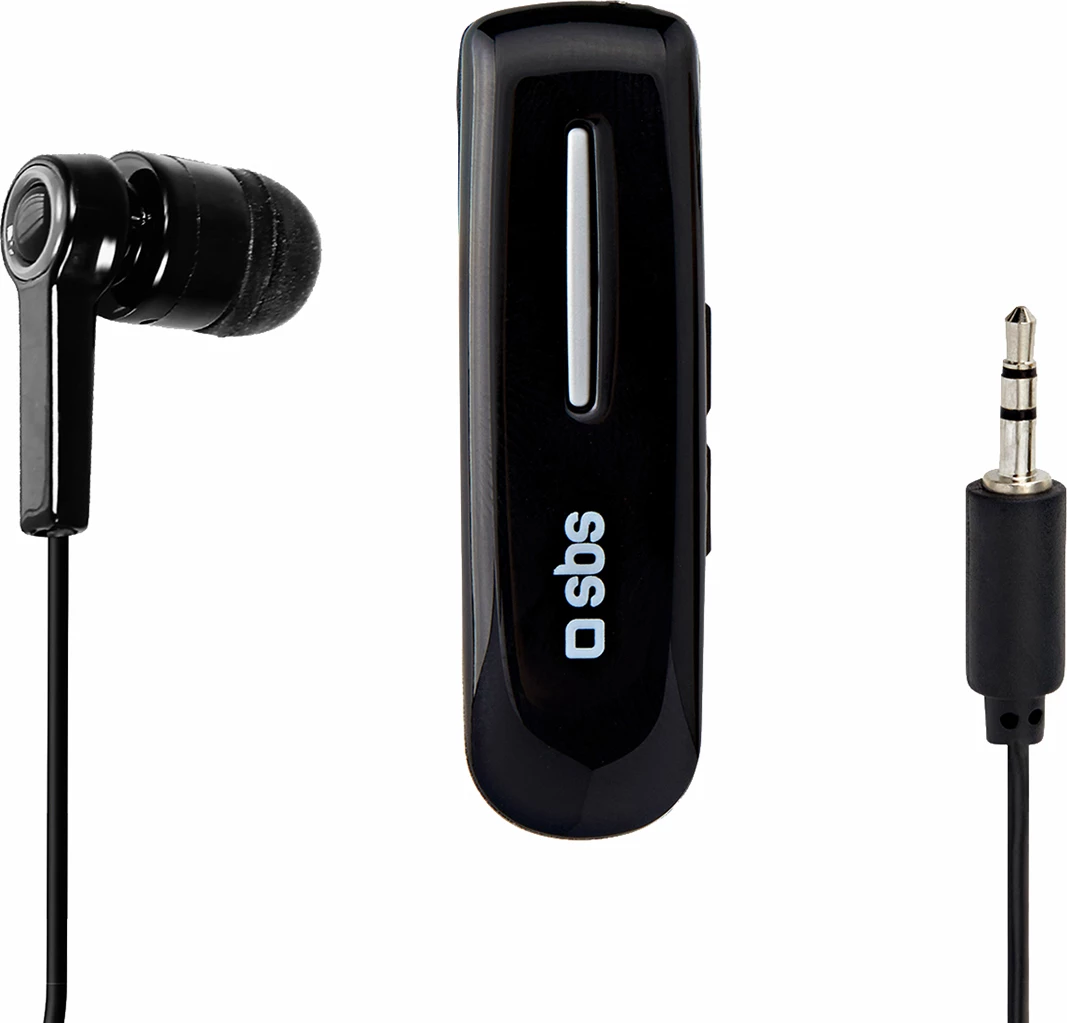 Kufje wireless SBS TECLIPHEADSETBTK me klip, Bluetooth 3.0, E zezë
