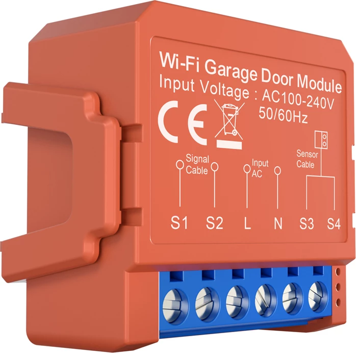 modul Wi‑Fi për derë garazhi, Avatto GDS16, kompatibil me Tuya Smart Life dhe asistentë zëri, AC 100‑240V, sensor 5 m