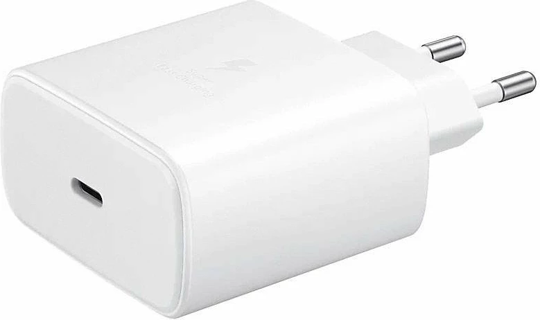 Karikues shtëpie Samsung EP-TA845XWE 45W Super Fast Charge me kabllo USB-C në USB-C EP-DN975BWE, i bardhë, EU blister