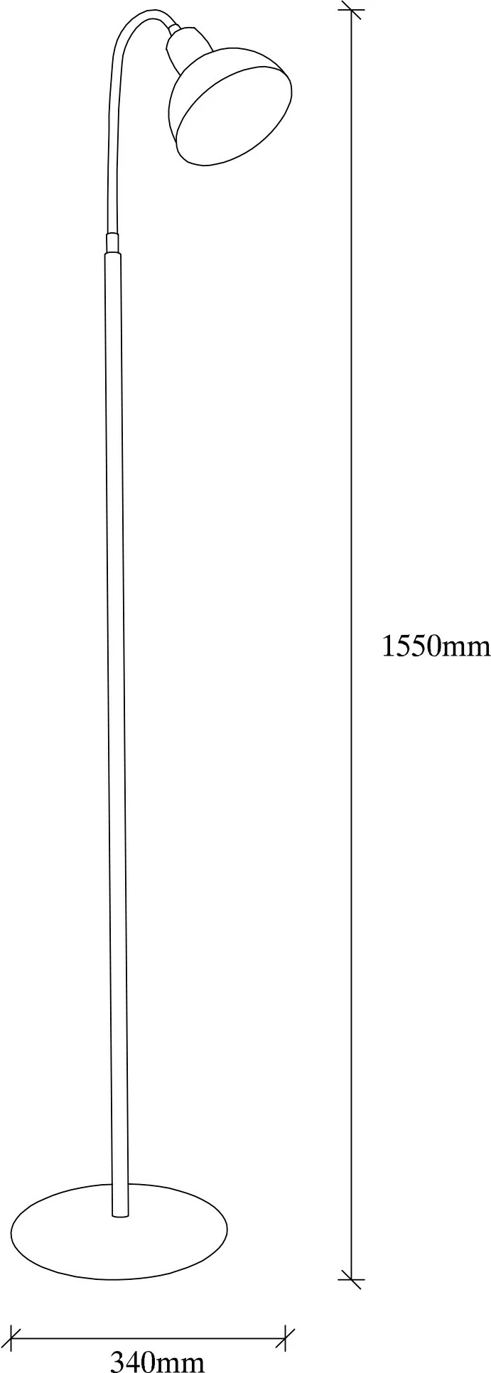 Llambë dyshemeje Opviq, Lik - 4041, e zezë dhe e artë