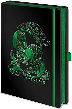 Bllok shënimesh Pyramid International Harry Potter Slytherin Foil A5 Premium, zi/jeshile