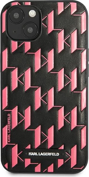 Mbështjellës Karl Lagerfeld KLHCP13SMNMP1P për iPhone 13 mini, hardcase, rozë