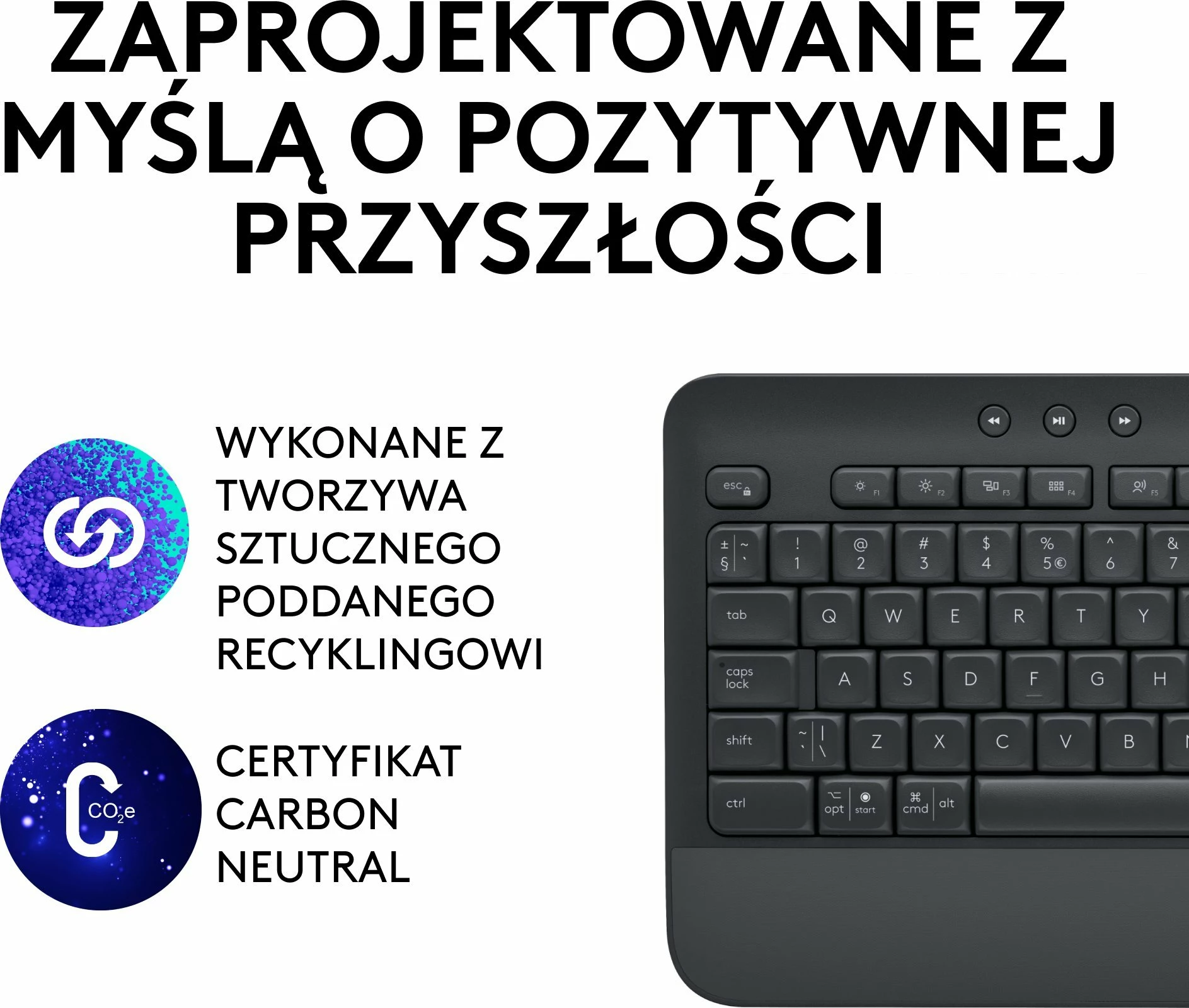 Tastierë Logitech Signature K650 920-010945, wireless, US layout, me numpad, pa ndriçim, Graphite