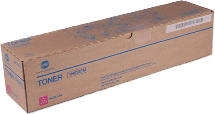 Toner, Konica Minolta, TN-622M A5E7350, rendiment deri 24,000 faqe, magenta, paketim 1 copë