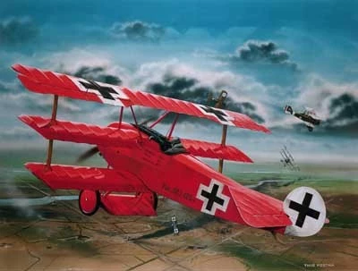 Model plastik Revell Fokker Dr.I, 1:28, 66 pjesë, Kuq