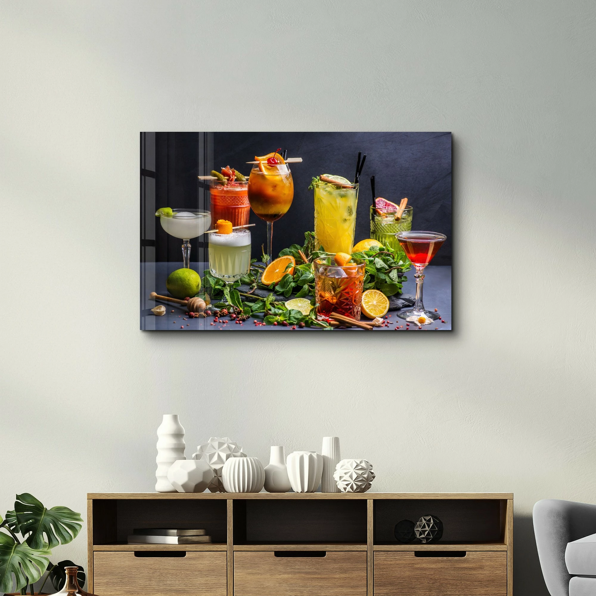 Pikturë dekorative prej xhami të temperuar, Wallity VFT-2051, 46x72cm