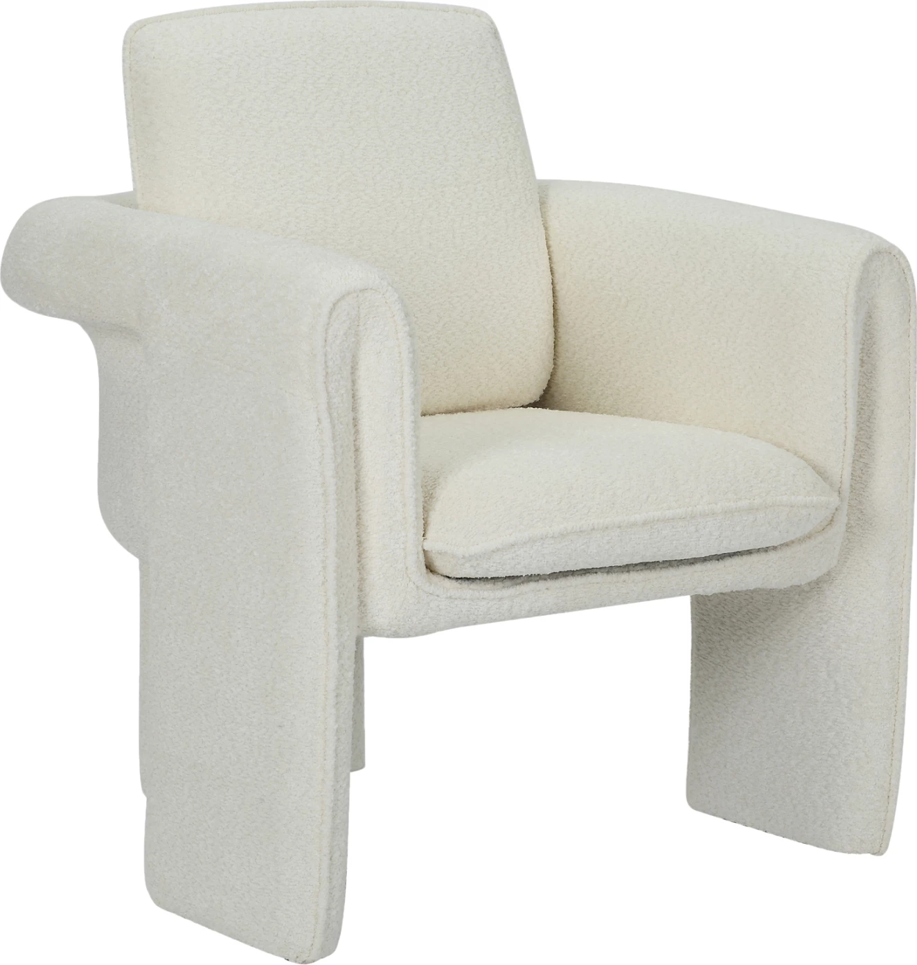 Karrige e brendshme CRUSHER FH9681.04, pëlhurë e bardhë-metal, 82x78x87H cm