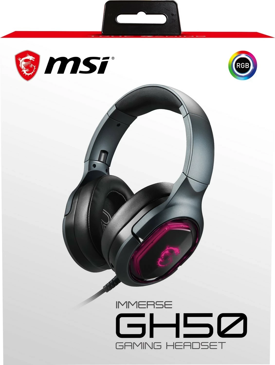 Kufje gaming MSI Immerse GH50, 7.1, USB, të zeza