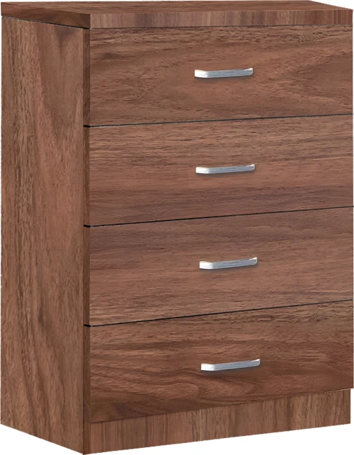 Komodë me 4 sirtarë Killian, ngjyrë arre, 80x40x80cm