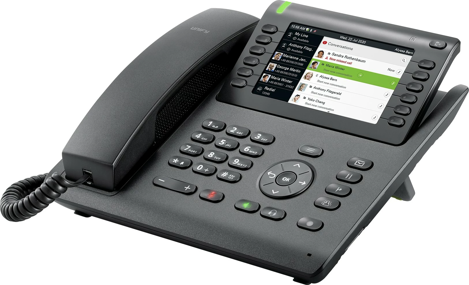 Telefon IP Unify OpenScape Desk Phone CP700, 1000 kontakte, i zi