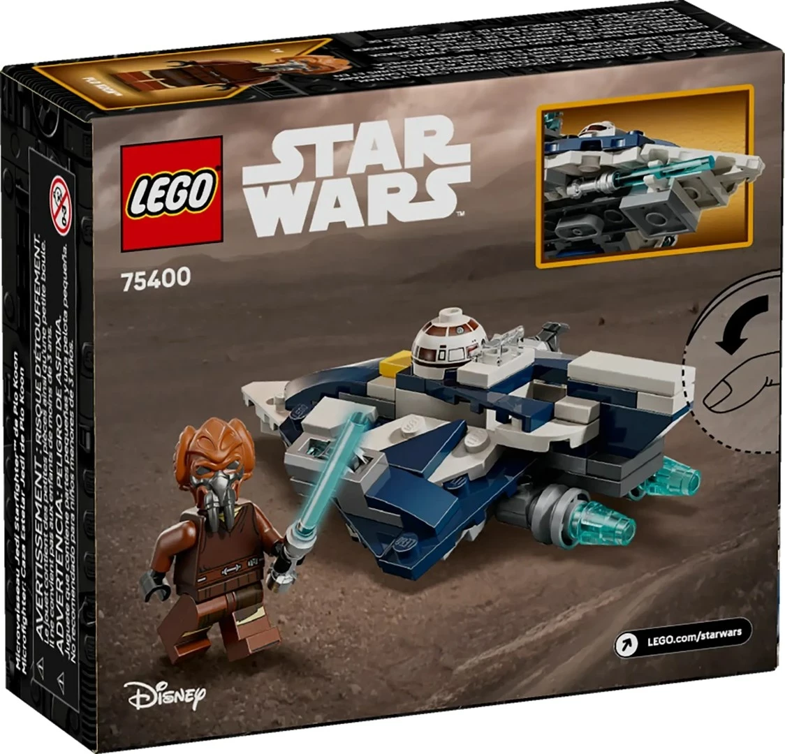 Set LEGO Star Wars 75400 Plo Koon's Jedi Starfighter Microfighter, 89 pjesë
