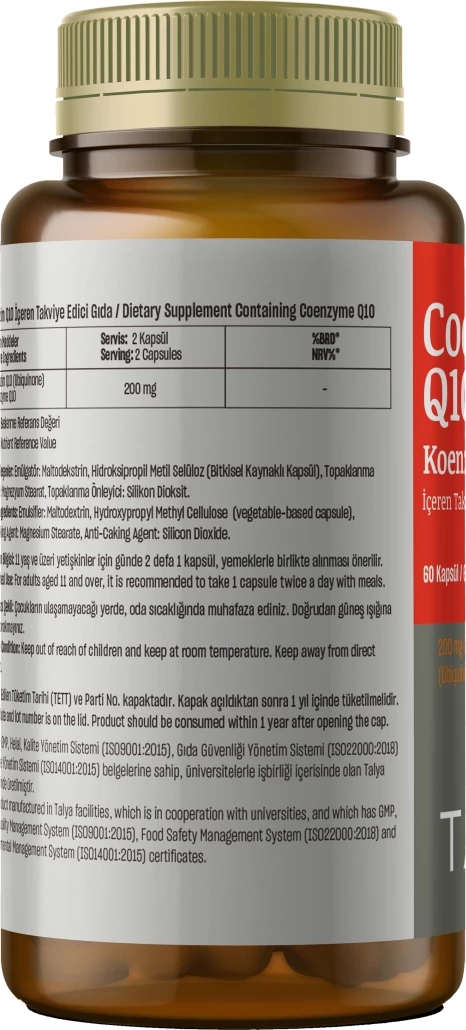Coenzyme Q10 200 mg, 60 kapsula