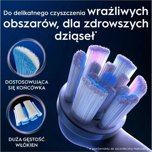 Koka rezervë për brushë dhëmbësh Oral-B iO Gentle Care, 4 copë, e zezë