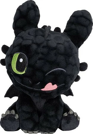 Lodër pelushi Schmidt Spiele Dragons Ohnezahn 18 cm, e zezë
