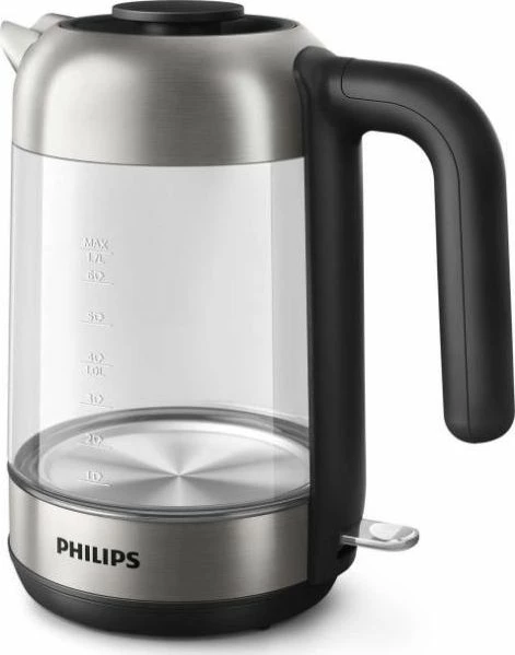 Çajnik elektrik Philips HD9339/80, me bazë 360°, filtër mikro-mesh, argjendtë