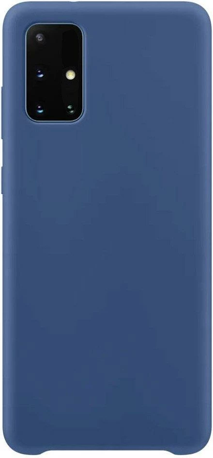 Mbështjellës silikoni Hurtel për Samsung Galaxy A72, kaltër e errët