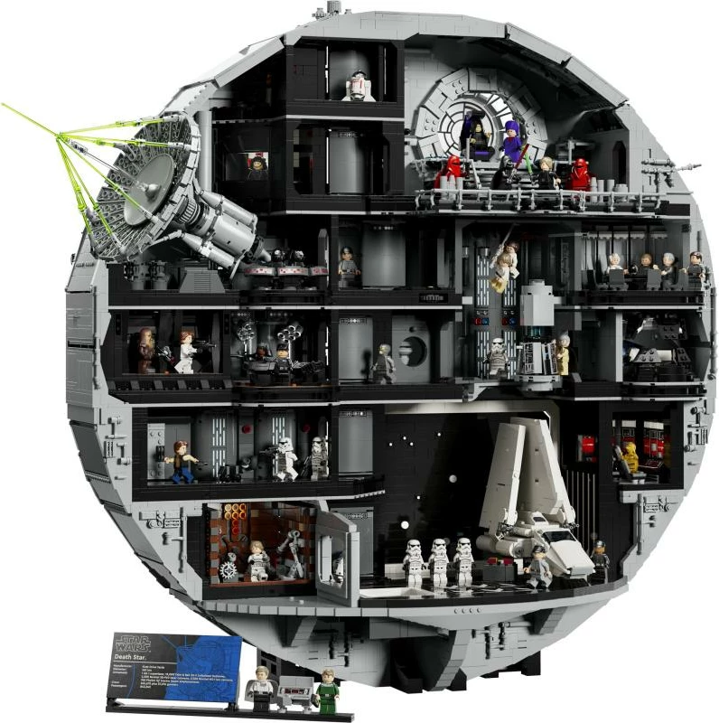 set ndërtimi LEGO Star Wars Death Star 75419, 9023 pjesë, 18+, gri/zezë