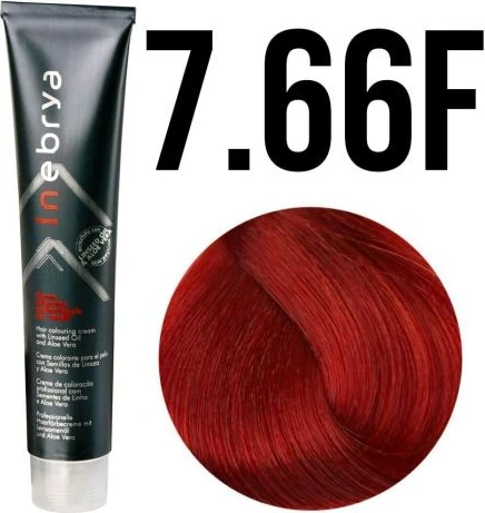Ngjyrë për flokë Inebrya 7/66F Bionde e Kuqe e zjarrët, 100 ml