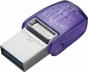 USB Kingston DataTraveler microDuo 3C, 256GB, USB 3.2/USB-C, vjollcë