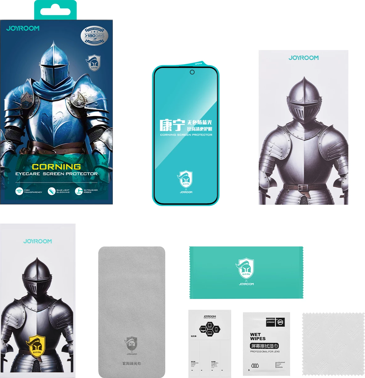 Xham i temperuar Joyroom JR-MKN0314 për iPhone 16 Pro Max, Corning Eyecare