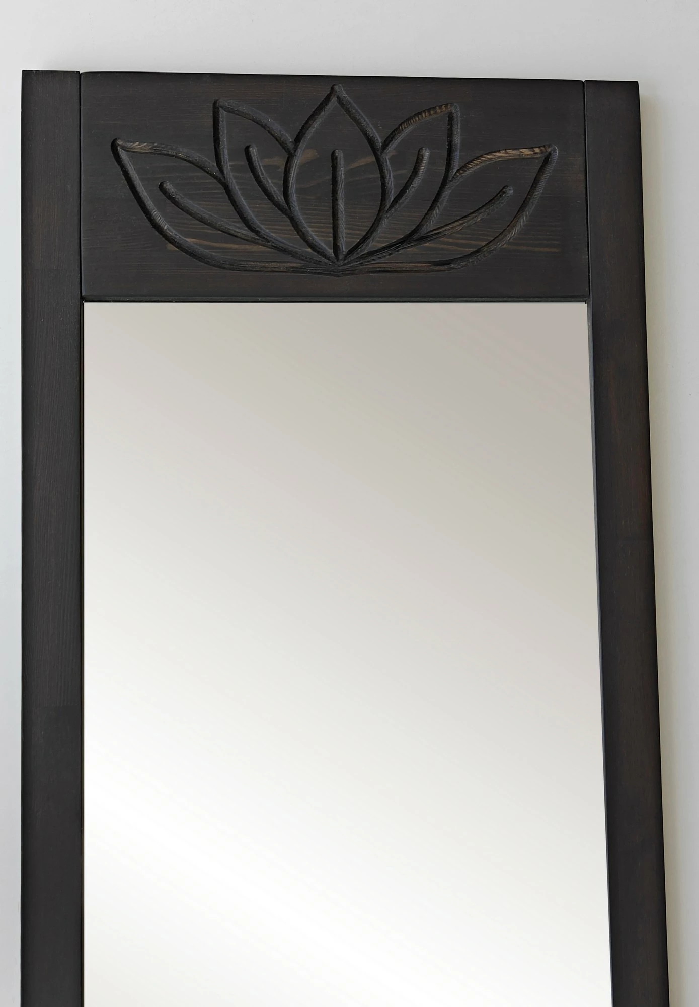Pasqyrë Cheval Skye Decor, ngjyrë antracit, lotus