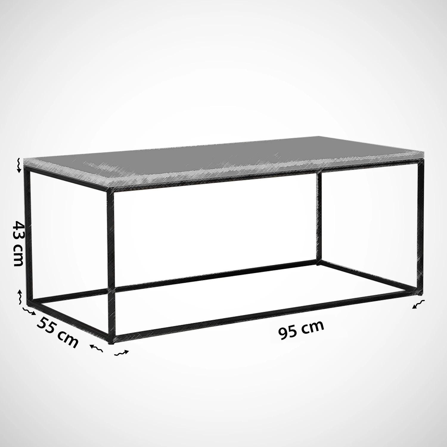 Tavolinë kafeje Hanah Home, Cosco, ngjyrë lis deti