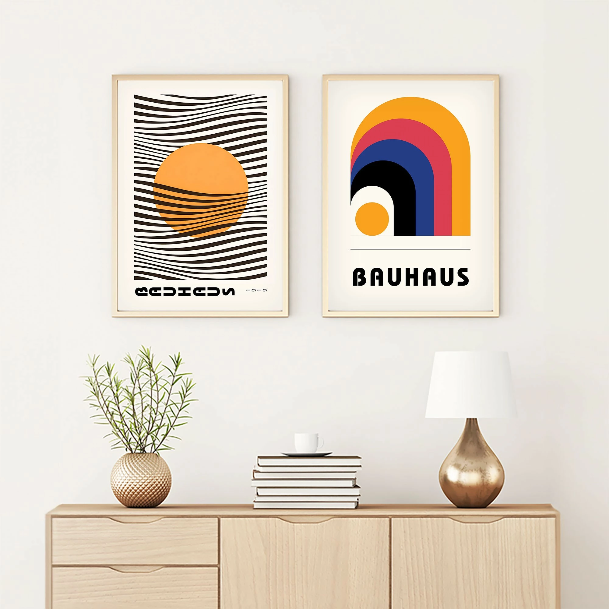 Pikturë dekorative me kornizë MDF (2 copë), Wallity, Huhu246, 30x40 cm