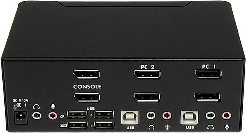 Switch KVM StarTech SV231DPDDUA2, 2-Port DisplayPort Dual Monitor, 4K 60Hz, i zi
