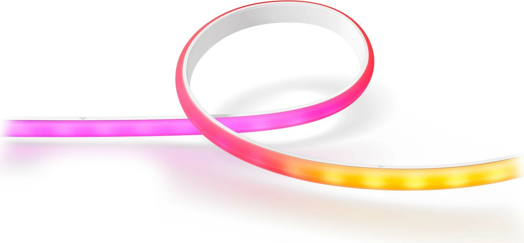 Dritë LED Philips Hue White and Colour Ambience Gradient Lightstrip Extension 1 Metër, Bluetooth/Zigbee, Bardhë