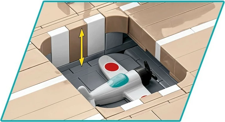 Set blloqesh Cobi Klocki IJN Akagi Aircraft Carrier, 3573 pjesë, Historical Collection