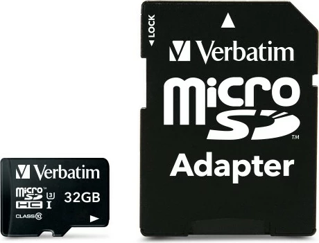 Kartelë microSDHC Verbatim Pro 32 GB, Class 10, UHS, e zezë
