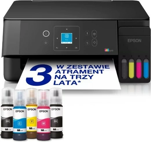 Printer multifunksional Epson EcoTank L3361, A4, Wi‑Fi, tankë boje, i zi