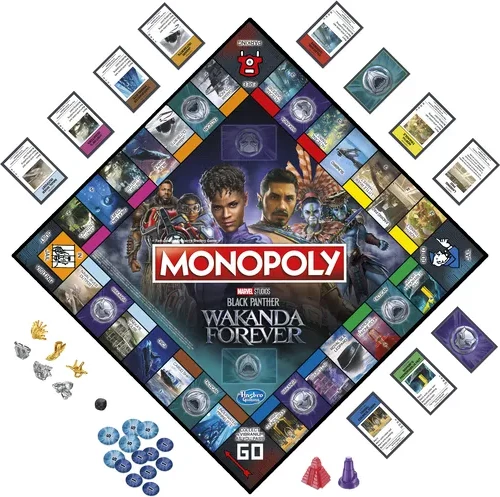 Monopoly Marvel Black Panther Wakanda Forever Game