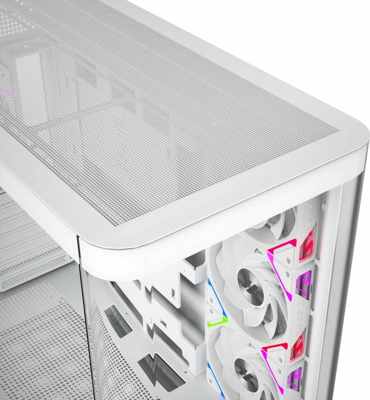 Kasë XYZ PC GEAR Quantum ARGB Midi Tower ATX/Micro-ATX/Mini-ITX, e bardhë, me 4 ventilatorë ARGB (X-CS-QUANTUM-W)