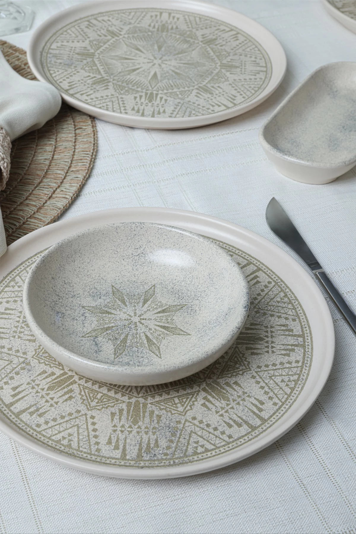 Set mëngjesi 14 pjesësh, Hermia Concept, X00019003, ngjyrë krem