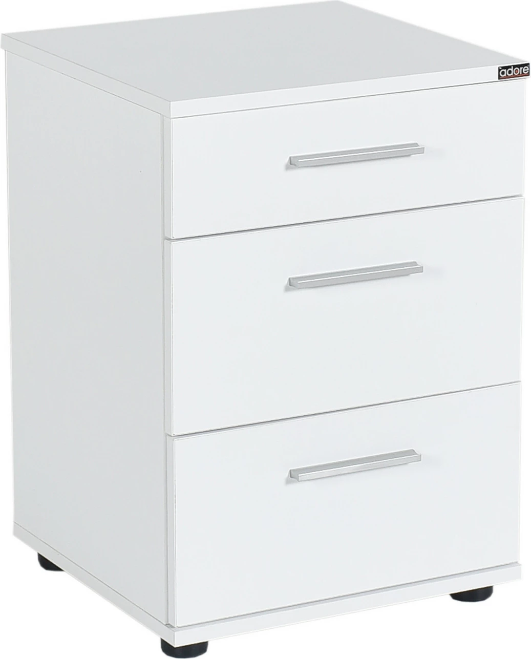 Komodinë Hanah Home, Kmd-530-Bb-1, e bardhë, 3 sirtarë