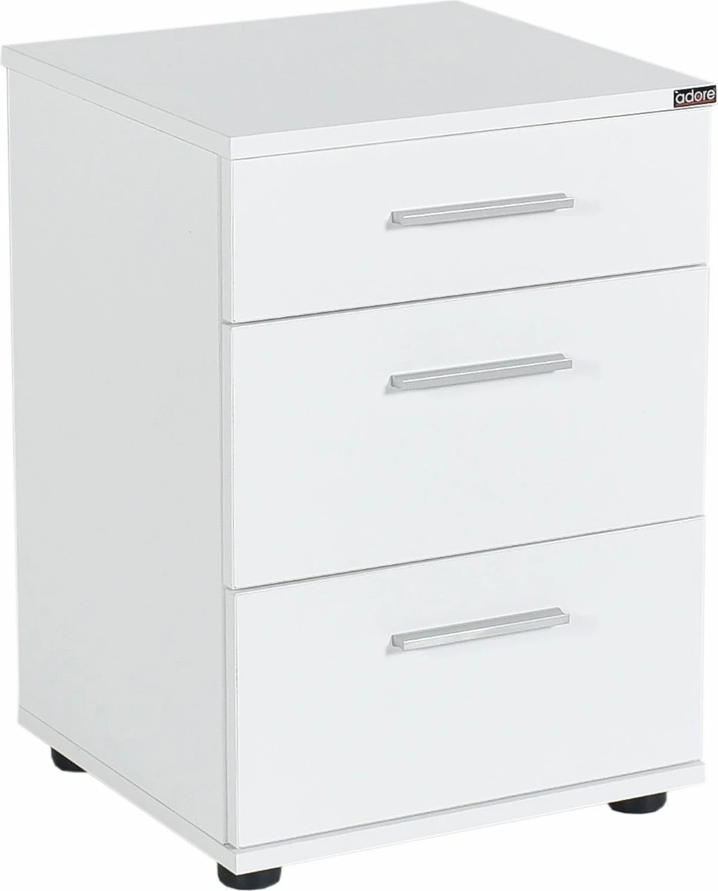 Komodinë Hanah Home, Kmd-530-Bb-1, e bardhë, 3 sirtarë
