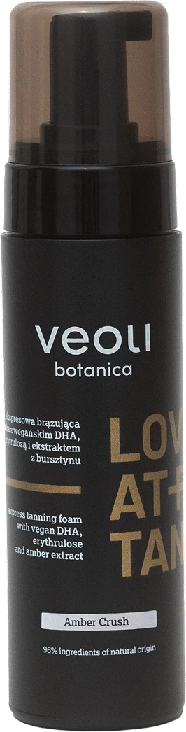 Shkumë për nxirje trupore për femra Veoli Botanica Love At First Tan Amber Crush, 200ml