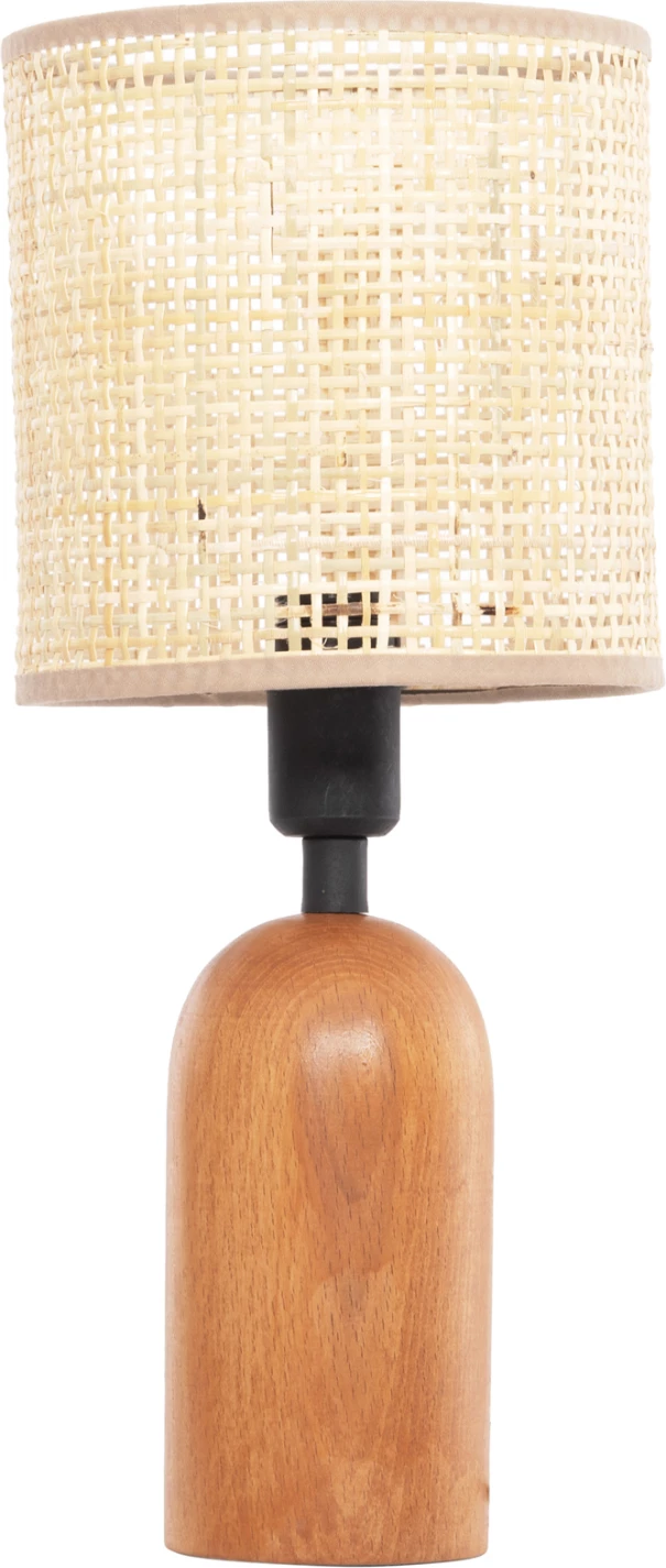 Llambë tavoline LYKTUR FH4709, kapak shportë, bazë druri, Φ15,5x35,5H cm