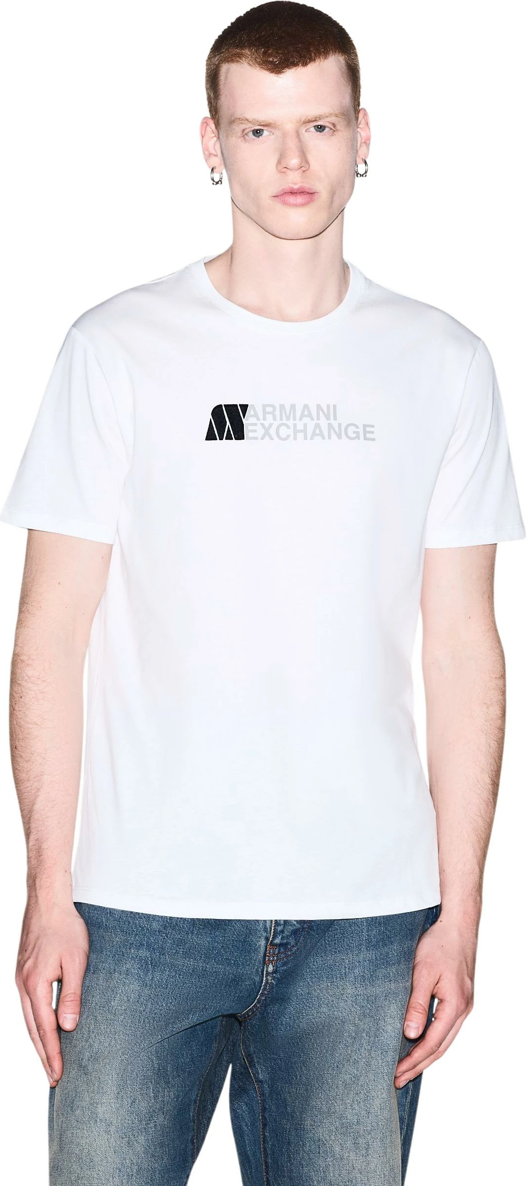 Maicë për meshkuj Armani Exchange XM003094 AF21323, e bardhë