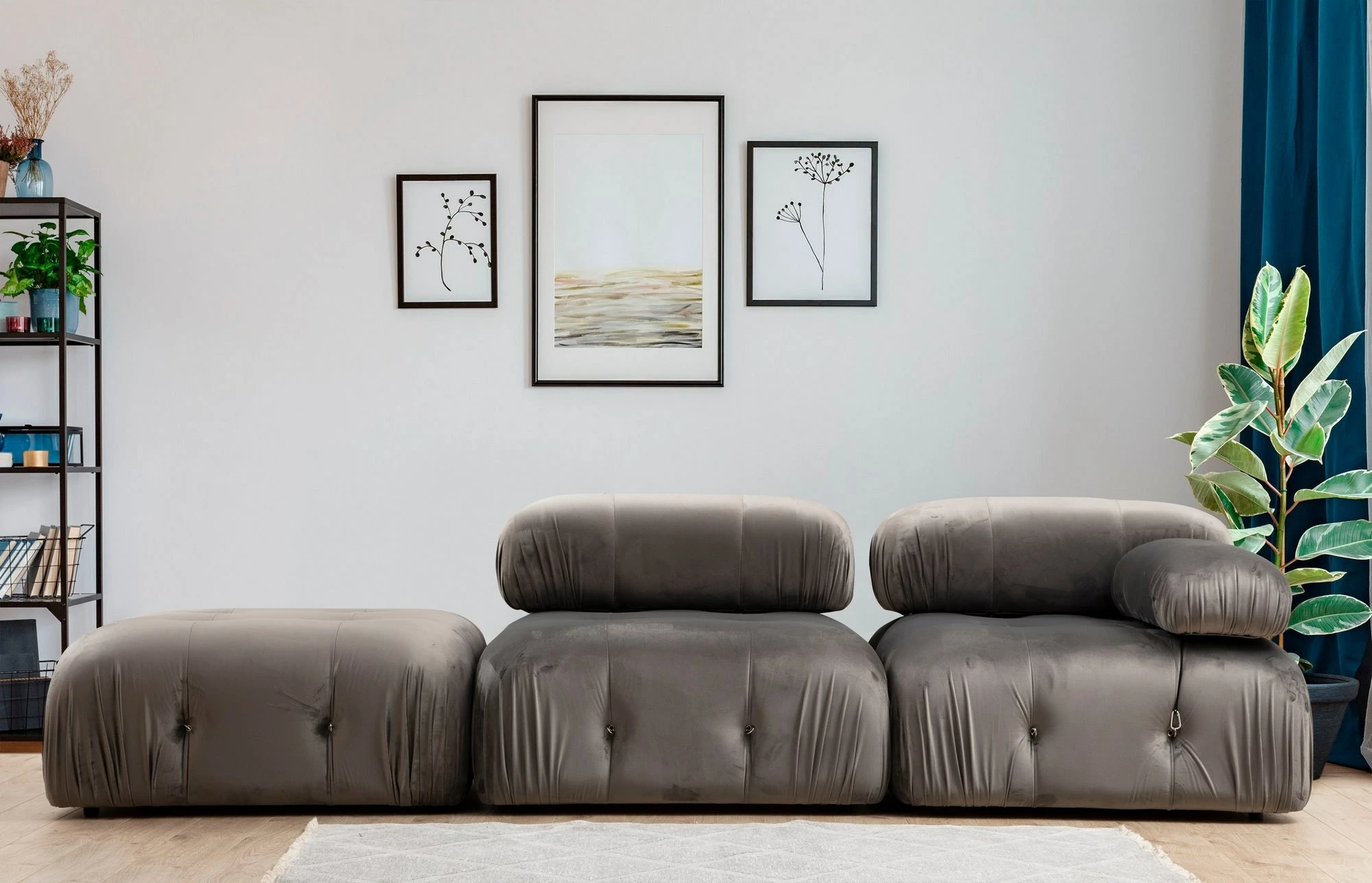 Puf Bubble, ngjyrë gri, Tuffet Atelier del Sofa