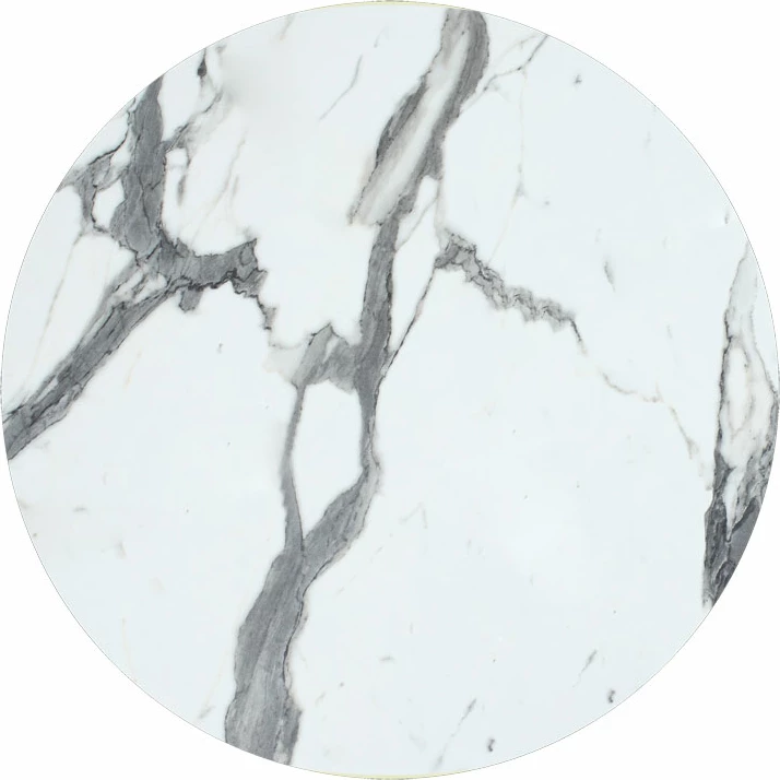Sipërfaqe tavoline Melody, HPL, mermer i bardhë, 60cm, trashësi 12mm