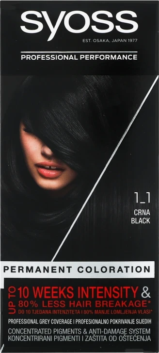 Ngjyrë për flokë , Syoss , 50 ml ,  1-1