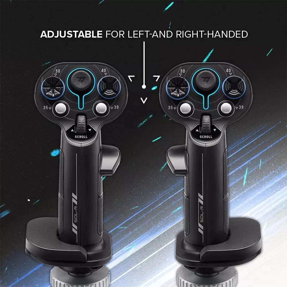 Grip add-on Thrustmaster Sol-R 3 AVA, 21 butona programmues, Z-axis, i dyanshëm, zi/kalter