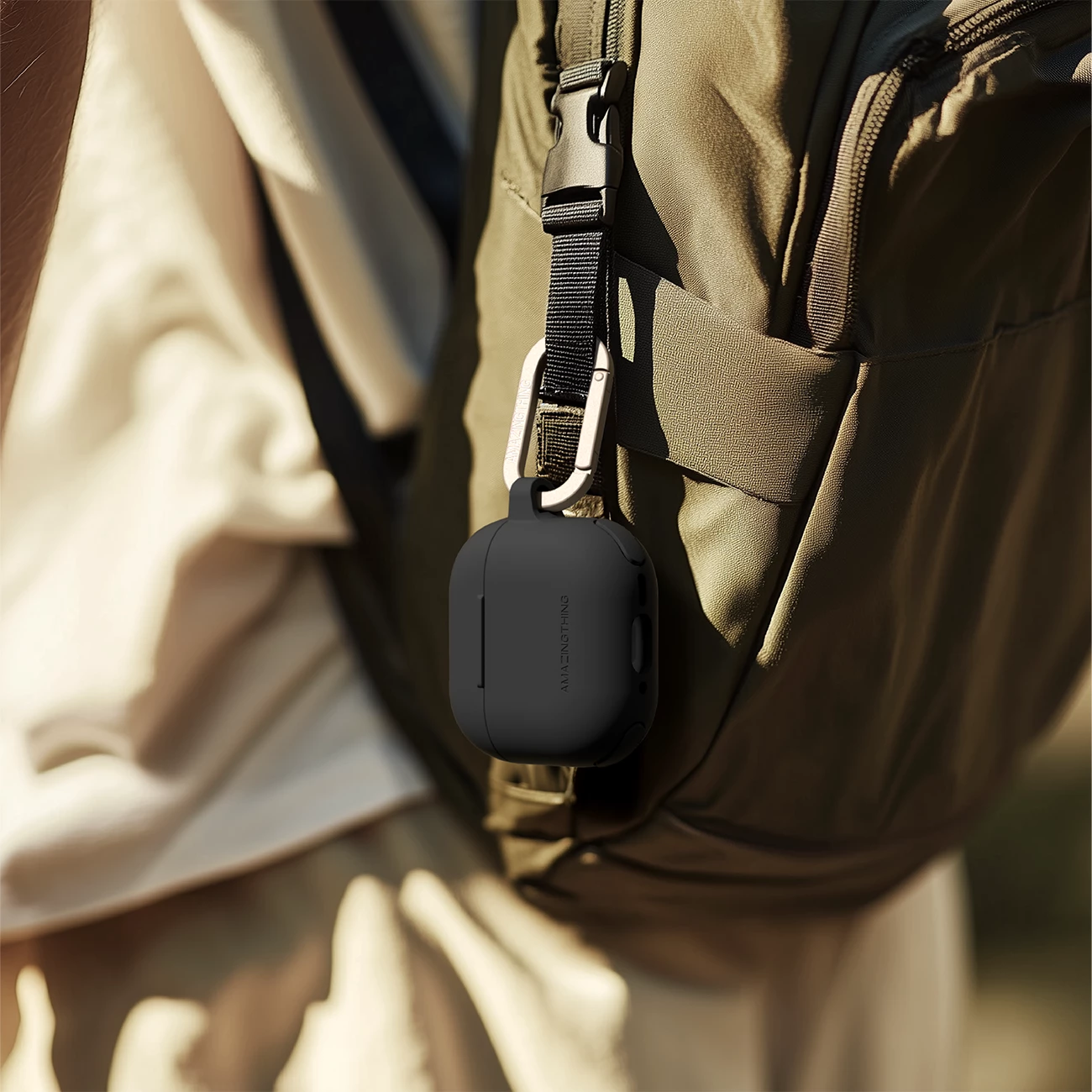 Mbështjellës AmazingThing Omni Case për AirPods 4, Kaltër e errët