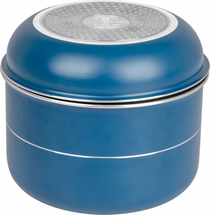 Set enësh gatimi BRUNNER Carezza Spacemaster Vacublock 0804081N, ruajtje kompakte (nesting), me çantë, blu