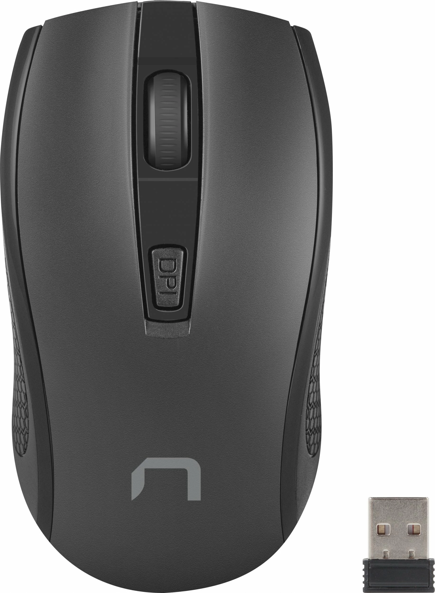 Çantë për laptop Natec Wallaroo 2 NTO-2051 15.6" poliester, e zezë, set me Maus wireless 1600 DPI