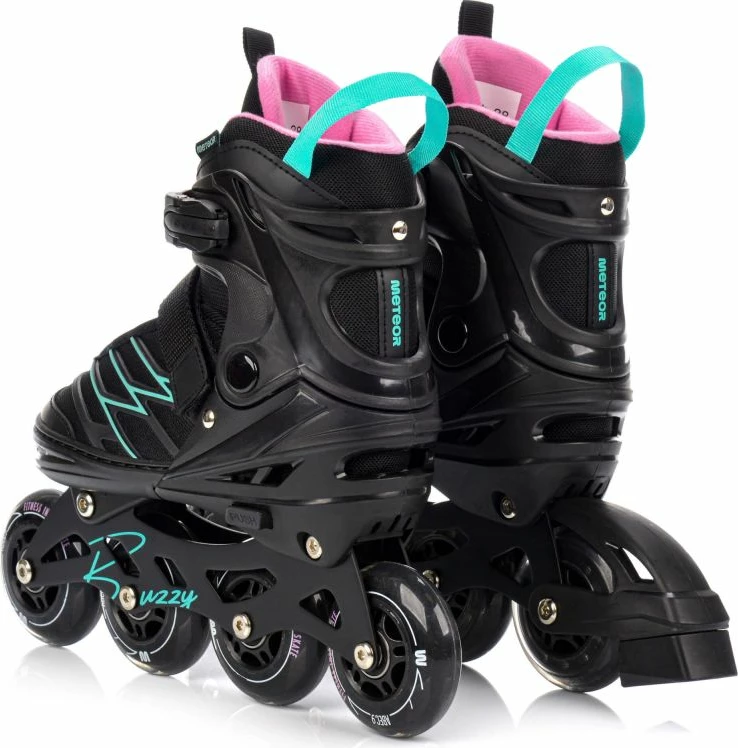 Rollera Meteor Buzzy 38-43, rozë/zezë/mentë [Madhësia: Standarde]