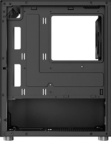 Kasë Aerocool CS-111-G-BK-v1 Mini Tower, micro ATX/Mini-ITX, Tempered Glass, e zezë
